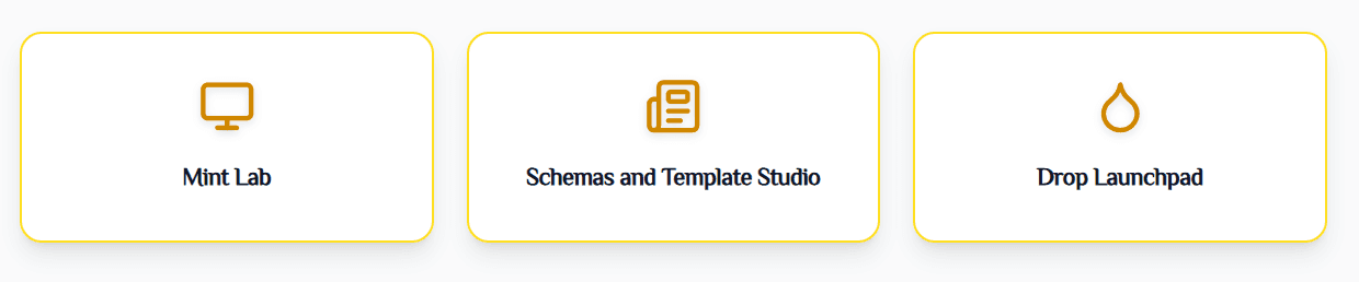 Schema and Template section in collection dashboard